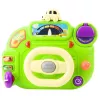 LEAN TOYS Interaktyvus vairas vaikams, vairavimo simuliatorius, šviesos, garsai, žalias