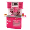 LEAN TOYS Doll Kitchen Set Fridge Oven Accessories Pink