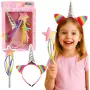 LEAN TOYS Unicorn Horn Ears Wand Hairband Set