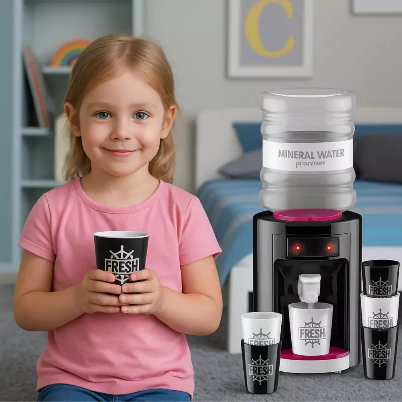 LEAN TOYS Vandens dozatoriaus žaislas vaikams su šviesomis ir garsais, rožinis