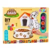 LEAN TOYS Kūrybinis rinkinys Šuns dubuo dažymui Dažai Teptukai DIY 6 vnt.