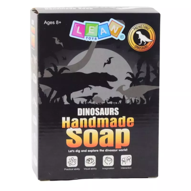 LEAN TOYS 2-in-1 Creative Set: Soap Making, Dinosaurs Excavations
