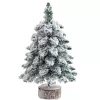 LEAN Decorative Artificial Christmas Tree on a Trunk Covered with Snow 60 x 16 cm