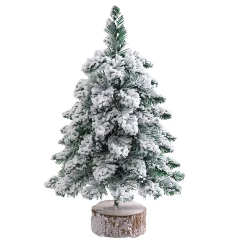 LEAN Decorative Artificial Christmas Tree on a Trunk Covered with Snow 60 x 16 cm