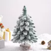 LEAN Decorative Artificial Christmas Tree on a Trunk Covered with Snow 60 x 16 cm