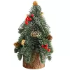 LEAN Decorative Christmas Tree on a Trunk Red Rowan Cones 38 x 15 cm