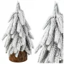 LEAN Decorative Artificial Christmas Tree on a Trunk Covered with Snow 20 x 9 cm