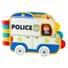 LEAN TOYS Interaktyvi edukacinė knyga Transporto priemonės Šviesos Garsai Judantys elementai