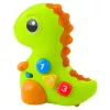 LEAN TOYS Interaktyvus žaislas mažiems vaikams Dinozauras ant ratukų su šviesomis ir garsais