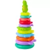 LEAN TOYS Educational Pyramid Puzzle Dinosaur Figure Stickers 12 Levels