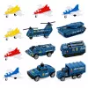 LEAN TOYS Karinis rinkinys Lėktuvnešis Karinė bazė Naikintuvai Transporto priemonės Šviesos Garsas