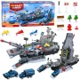 LEAN TOYS Karinis rinkinys Lėktuvnešis Karinė bazė Naikintuvai Transporto priemonės Šviesos Garsas