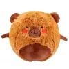 LEAN TOYS Šokinėjantis kamuolys Augantis pliušinis kapibaras Rudas su pompa 50 cm