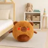 LEAN TOYS Šokinėjantis kamuolys Augantis pliušinis kapibaras Rudas su pompa 50 cm