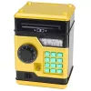 LEAN TOYS ATM elektroninė taupyklė seifas su šviesos ir garso efektais, PIN kodu, auksinė