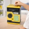 LEAN TOYS ATM elektroninė taupyklė seifas su šviesos ir garso efektais, PIN kodu, auksinė