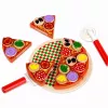 LEAN TOYS Medinis picos pjaustymo rinkinys su Velcro ratuku ir pjaustymo lenta