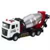 LEAN TOYS Betono maišyklė statybinė transporto priemonė metalinė kabina besisukantis būgnas šviesos garsai