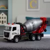 LEAN TOYS Betono maišyklė statybinė transporto priemonė metalinė kabina besisukantis būgnas šviesos garsai