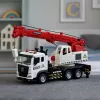 LEAN TOYS Sunkvežimis su kranu, metaline kabina, reguliuojama strėle, šviesos ir garso sistema