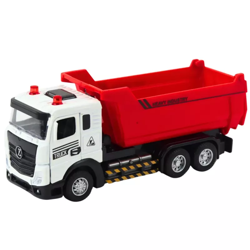 LEAN TOYS Truck Tipper Metal Cab Movable Box Lights Sounds