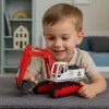 LEAN TOYS Metal Crawler Excavator su pasukamuoju kaušu, kabina, šviesomis ir garsais