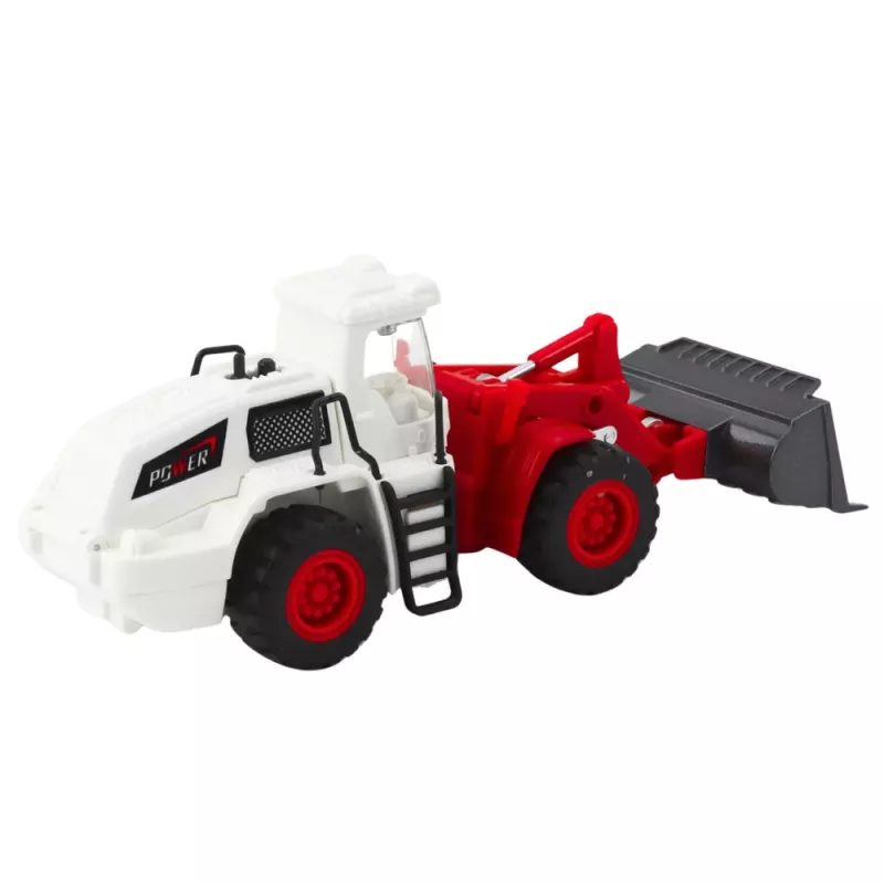 LEAN TOYS Statybinė mašina Ekskavatorius Buldozeris Judantis metalinis kaušas Šviesos Garsai