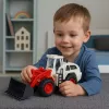 LEAN TOYS Statybinė mašina Ekskavatorius Buldozeris Judantis metalinis kaušas Šviesos Garsai
