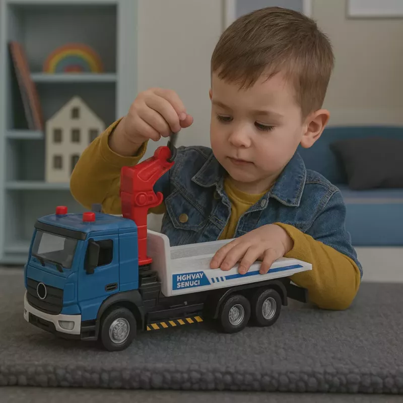 LEAN TOYS vilkikas su metaline kabina, šviesomis ir garsais