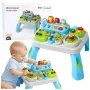 LEAN TOYS Interaktyvus edukacinis stalas mažiems vaikams su garso moduliais