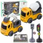 LEAN TOYS Rinkinys: Šviesoforai, Greičio matuoklis, Kilimėlis, Statybinės mašinos, Šviesos ir garsai