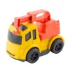 LEAN TOYS Statybinės mašinos rinkinys: Automobiliai, Betono maišyklė, Sunkvežimis su kabliu, BIOPlastikas