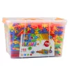 LEAN TOYS Straws 3D 4D Construction Blocks in a Box, Colorful, 1000 pcs.