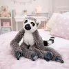 LEAN TOYS Minkštas lemūras su Velcro pakabinimui, pilkas, 35 cm