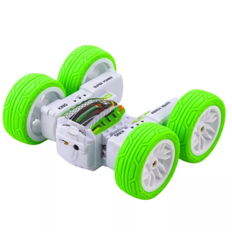 LEAN TOYS nuotoliniu valdymu akrobatinis visureigis 360° žalias 1:32