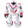 LEAN TOYS Interaktyvus nuotolinio valdymo robotas RC 16 funkcijų šviesos garsai rožinis