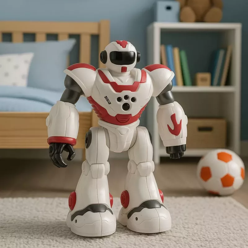 LEAN TOYS Interaktyvus nuotolinio valdymo robotas RC 16 funkcijų šviesos garsai rožinis