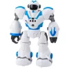 LEAN TOYS Interaktyvus nuotoliniu valdymu robotas RC 16 funkcijų šviesos garsai mėlyna