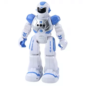 LEAN TOYS nuotolinio valdymo edukacinis robotas RC kalbantis šokantis šviesos garsai mėlyna