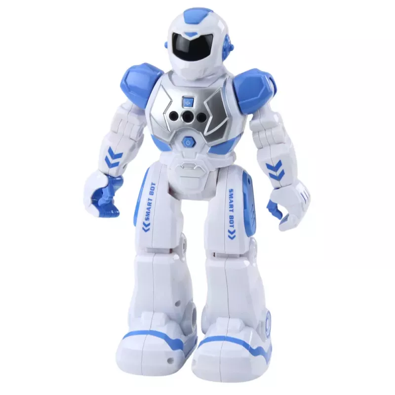 LEAN TOYS nuotolinio valdymo edukacinis robotas RC kalbantis šokantis šviesos garsai mėlyna