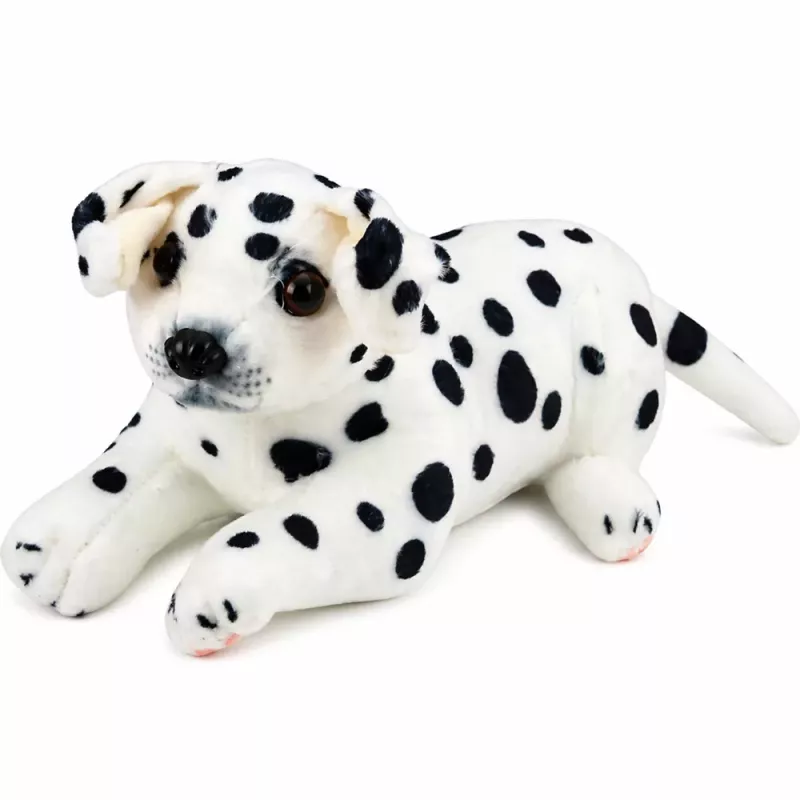LEAN TOYS Plush Dalmatian Dog Cuddly Toy Soft Dog 25 cm