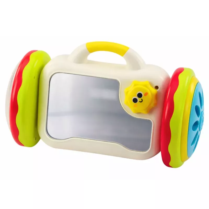 LEAN TOYS Escape Mirror Interaktyvus Lavinantis Žaislas Kūdikiams Barškutis