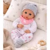 LEAN TOYS Baby Doll su maitinimo aksesuarais, seilinuku, kepure, 28 cm