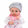LEAN TOYS Baby Doll su maitinimo aksesuarais, seilinuku, kepure, 28 cm