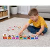 LEAN TOYS Educational Puzzle For Toddlers Alphabet Train With Animals 40 pcs.
