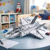 LEAN TOYS F-35 Lightning II Fighter Plane Construction Bricks Gray 1490 pcs.