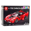 LEAN TOYS Statybiniai blokeliai FXX-K lenktyninis automobilis raudonas 360 vnt.