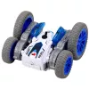 LEAN TOYS nuotoliniu valdymu valdomas triukų automobilis RC šviesos dūmai drift 360° mėlyna