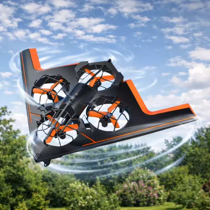 LEAN TOYS RC nuotoliniu valdymu valdomas dronas skraidantis kvadrokopteris su LED lemputėmis ir programėlės valdymu