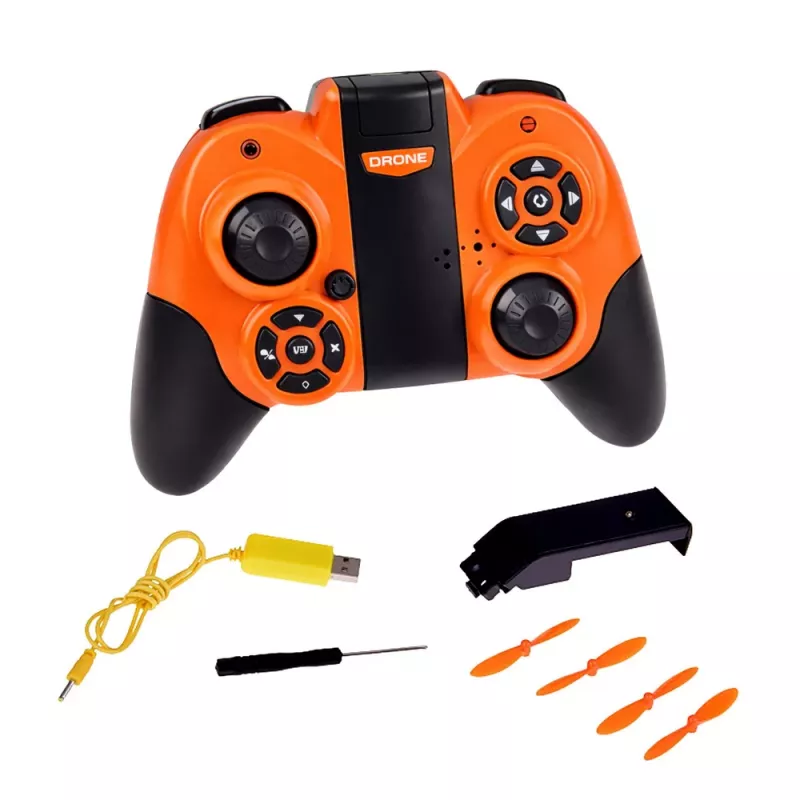 LEAN TOYS RC nuotoliniu valdymu valdomas dronas skraidantis kvadrokopteris su LED lemputėmis ir programėlės valdymu